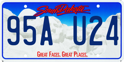 SD license plate 95AU24