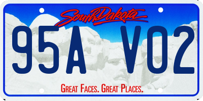 SD license plate 95AV02