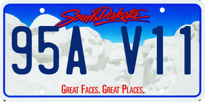 SD license plate 95AV11