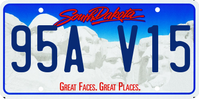 SD license plate 95AV15
