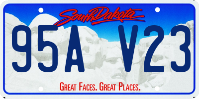 SD license plate 95AV23