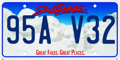 SD license plate 95AV32