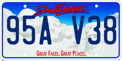 SD license plate 95AV38