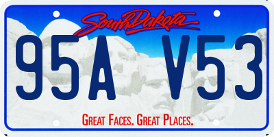 SD license plate 95AV53