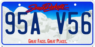 SD license plate 95AV56