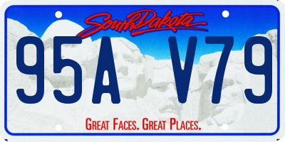 SD license plate 95AV79