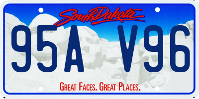 SD license plate 95AV96
