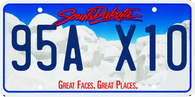 SD license plate 95AX10