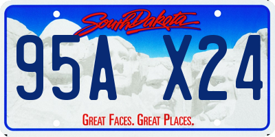 SD license plate 95AX24