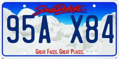 SD license plate 95AX84