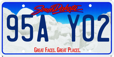 SD license plate 95AY02