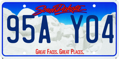 SD license plate 95AY04