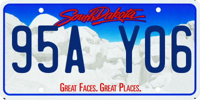 SD license plate 95AY06