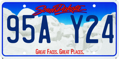 SD license plate 95AY24
