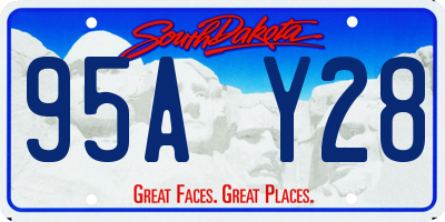 SD license plate 95AY28