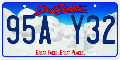 SD license plate 95AY32