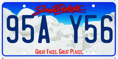 SD license plate 95AY56
