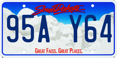 SD license plate 95AY64