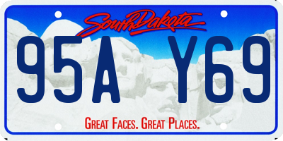 SD license plate 95AY69