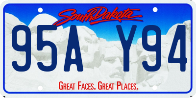 SD license plate 95AY94
