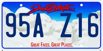 SD license plate 95AZ16