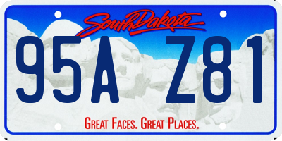 SD license plate 95AZ81