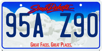 SD license plate 95AZ90