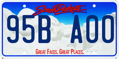 SD license plate 95BA00