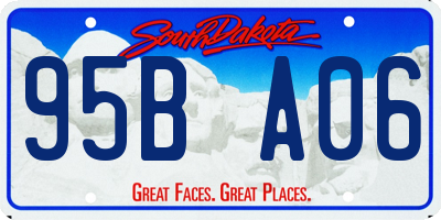 SD license plate 95BA06