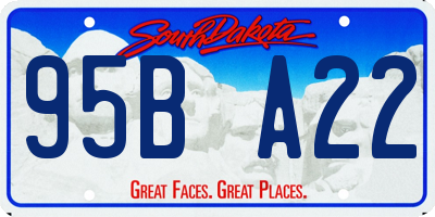 SD license plate 95BA22