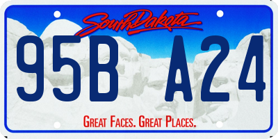 SD license plate 95BA24