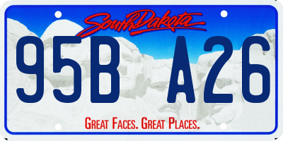 SD license plate 95BA26