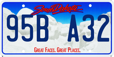 SD license plate 95BA32