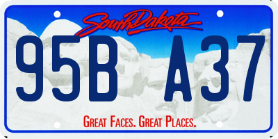 SD license plate 95BA37