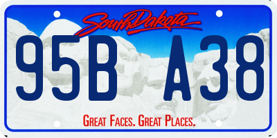 SD license plate 95BA38