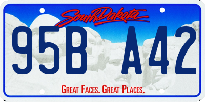 SD license plate 95BA42
