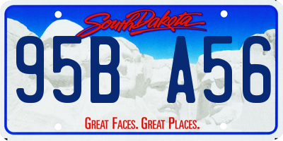 SD license plate 95BA56