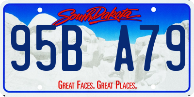 SD license plate 95BA79