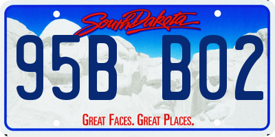 SD license plate 95BB02