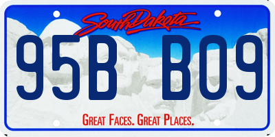 SD license plate 95BB09
