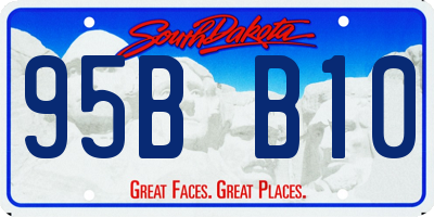 SD license plate 95BB10