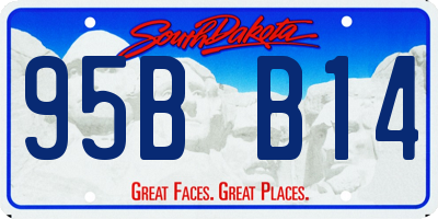 SD license plate 95BB14
