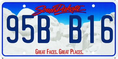 SD license plate 95BB16