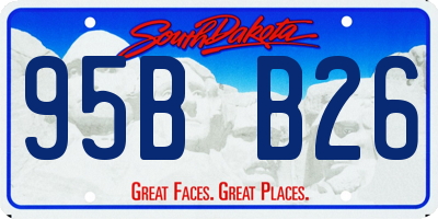 SD license plate 95BB26