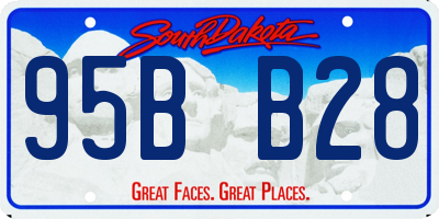 SD license plate 95BB28