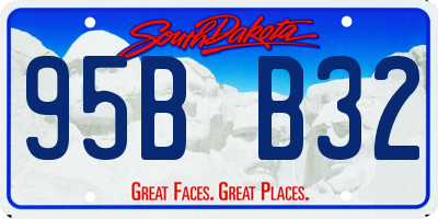 SD license plate 95BB32