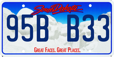 SD license plate 95BB33