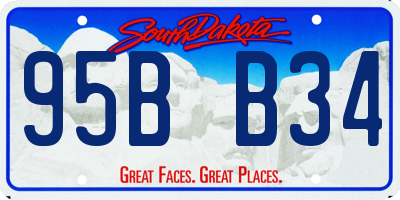 SD license plate 95BB34