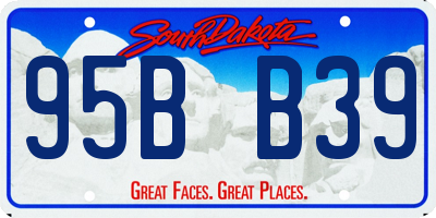 SD license plate 95BB39