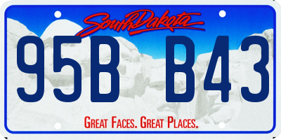 SD license plate 95BB43